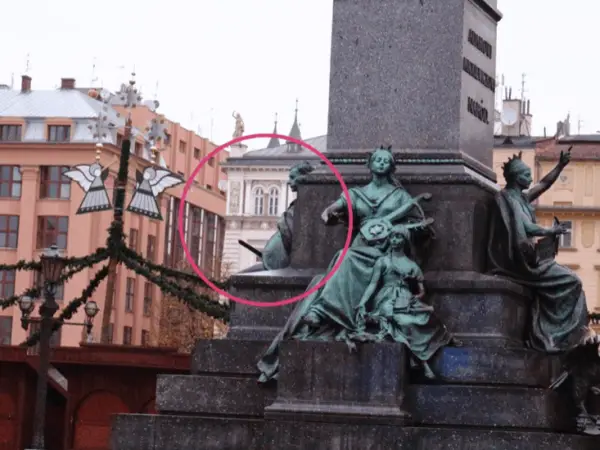 Adam Mickiewicz Statue in Krakow Poland