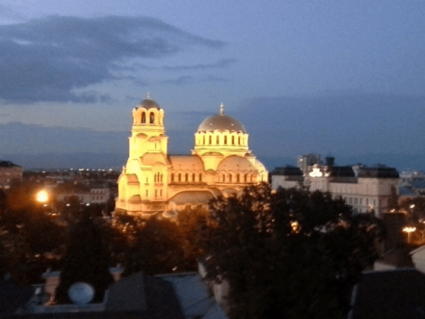 rooftop terrace at the sense hotel in sofia bulgaria