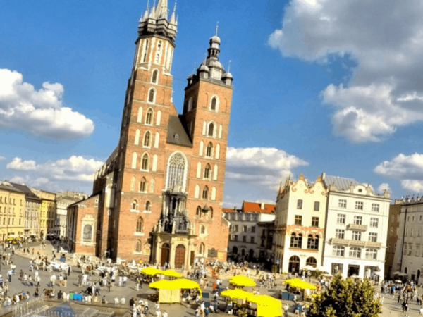 the market square in krakow