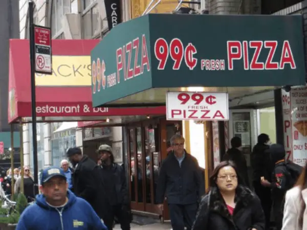 99 cent pizzas in new york city