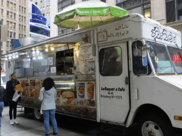 Food truck close to times square