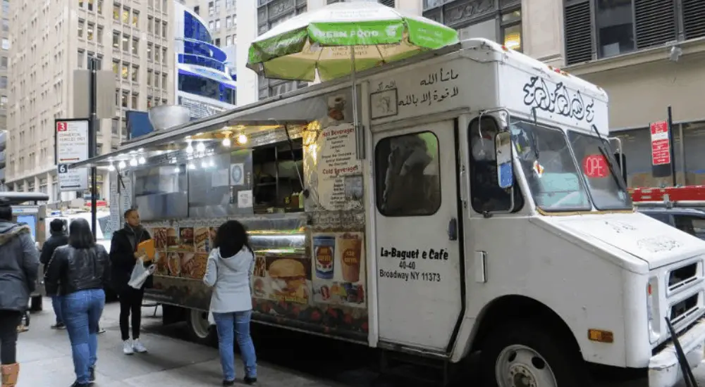 Food truck close to times square
