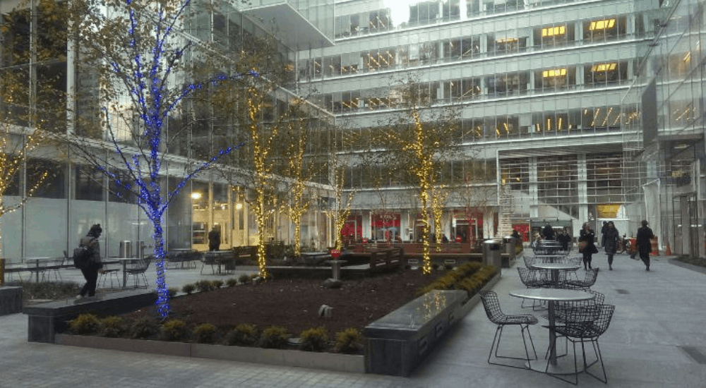 courtyard in New York city