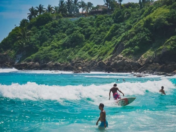 Puerto escondido-surfing at playa carrizalillo