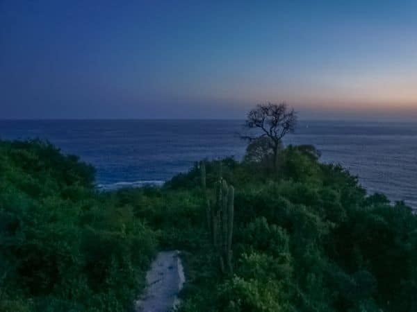 Puerto escondido view from el espadin at night