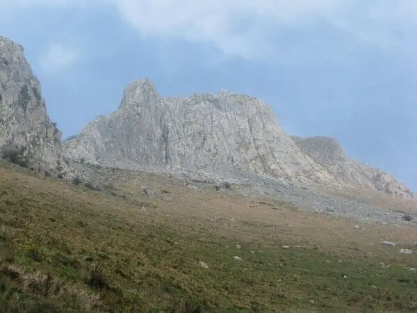 the peak of the txindoki in guipuzkoa spain
