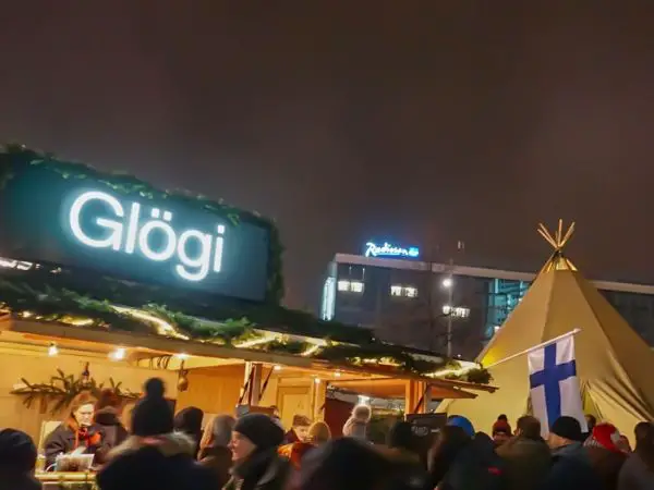 The Finnish part of the Leipzig Christmas market