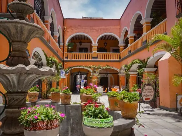 a plaza in Atlixco Mexico