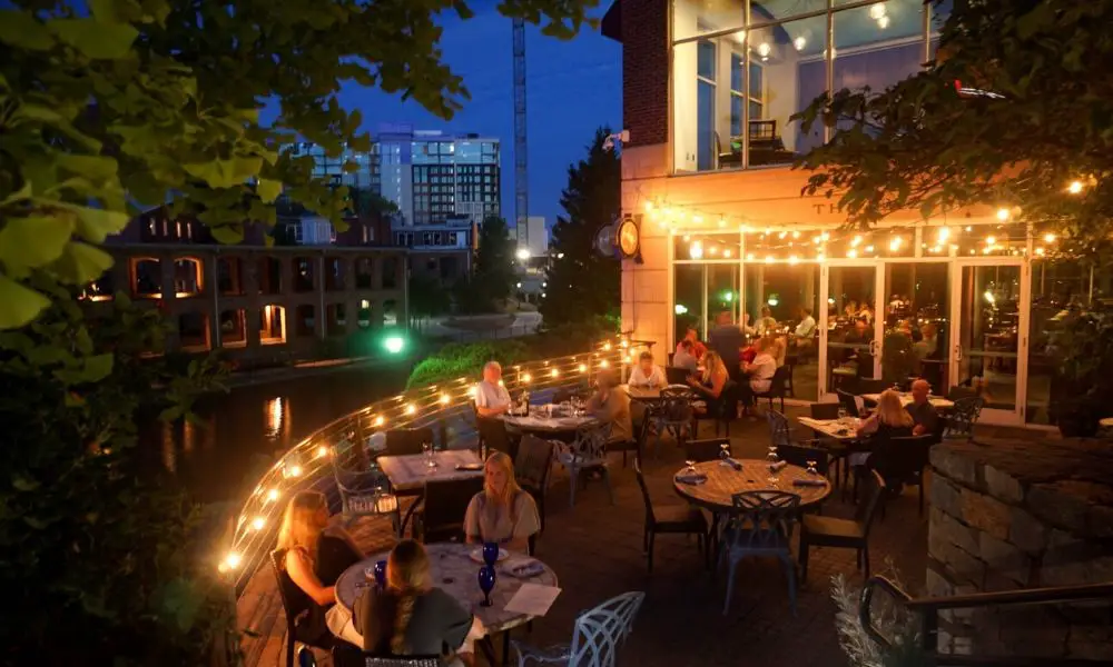 the lazy goat at night in greenville sc