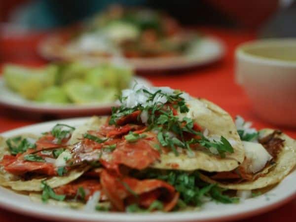 Tacos al Pastor in Puebla Mexico